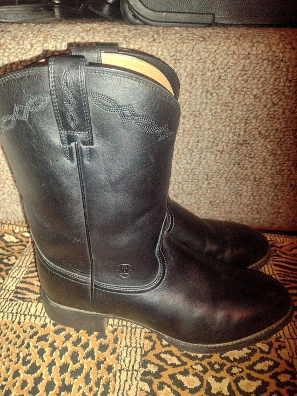 Ariat Men's Heritage Roper Western Boot Black Western Boots